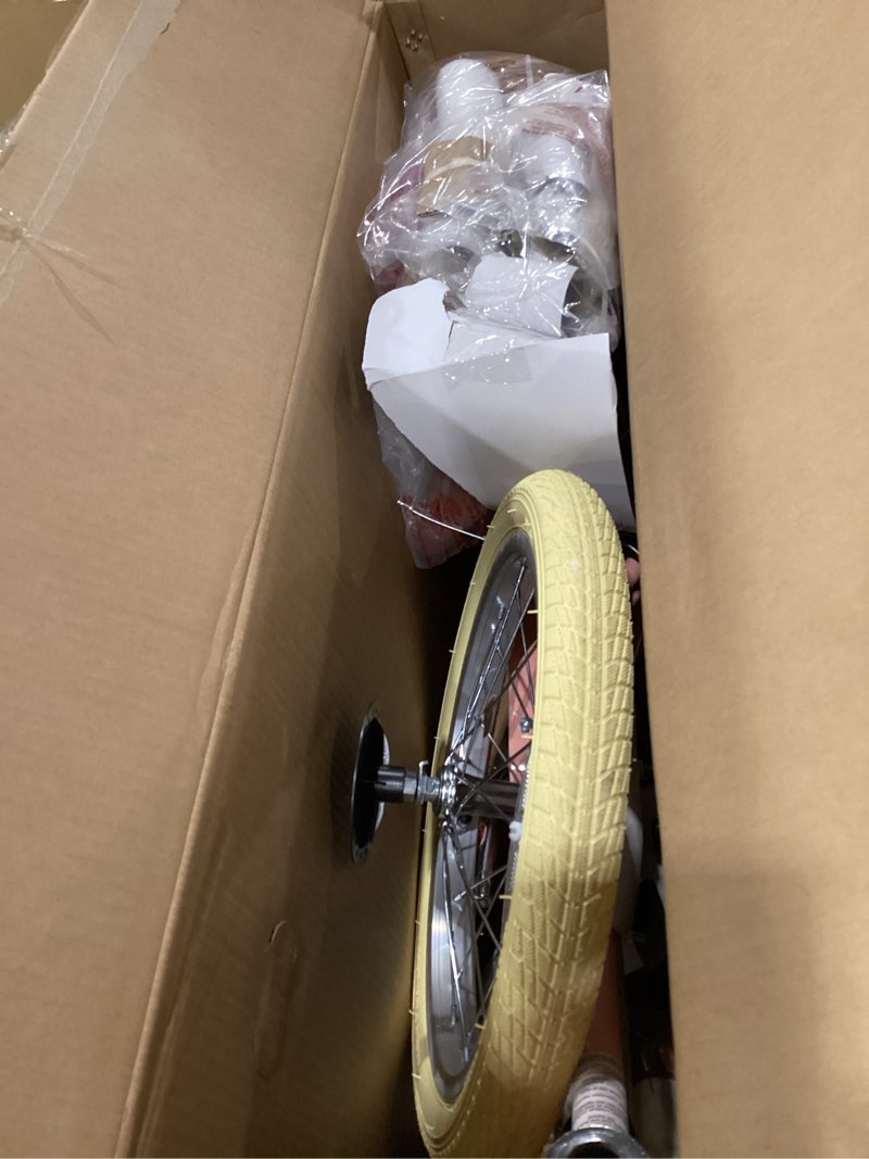 Condition photo showing Good Condition for retrospec beaumont mini 16in kids bike with training wheels & basket - beginner bicycle for 4-6 year olds, low-profile frame, v-brakes & safety bell blush