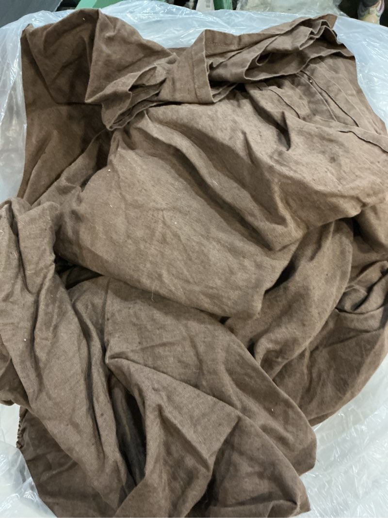 Condition photo showing Good Condition for european linen sheet set, king, espresso
