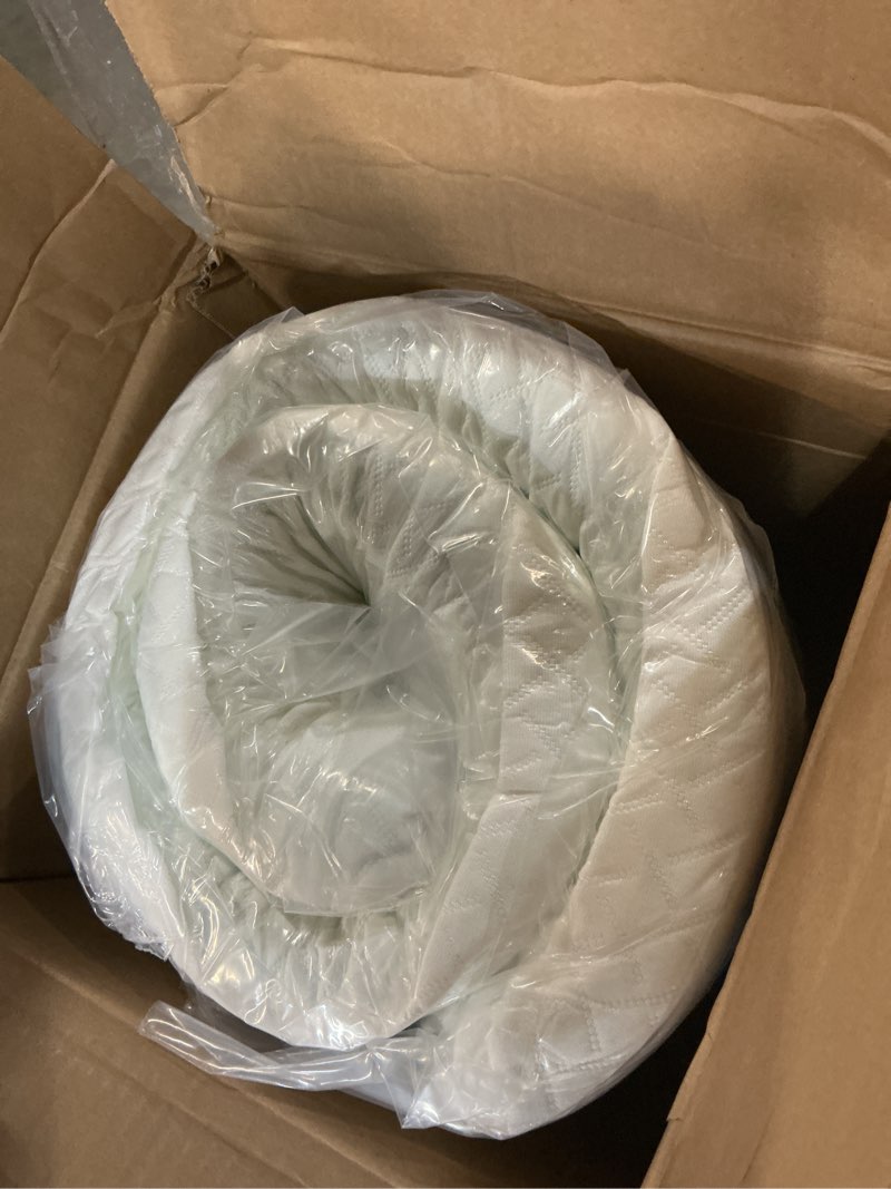 Condition photo showing New/Like New for sinweek 3 inch gel memory foam mattress topper full size, ventilated high density pad for back pain, bed topper with removable soft cover, certipur-us certified full 3 inch (white cover)
