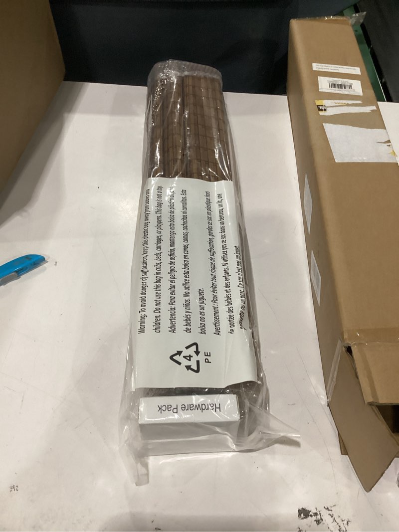 UNISHADES Cordless Bamboo Roman Shades for Windows, Blinds Size (22.5" W ×48" H) Colour (Highfield T