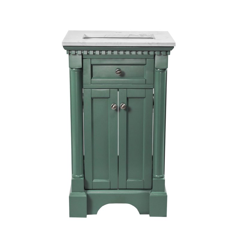 Sydney 20" Bathroom Vanity with Engineered Marble Top - White