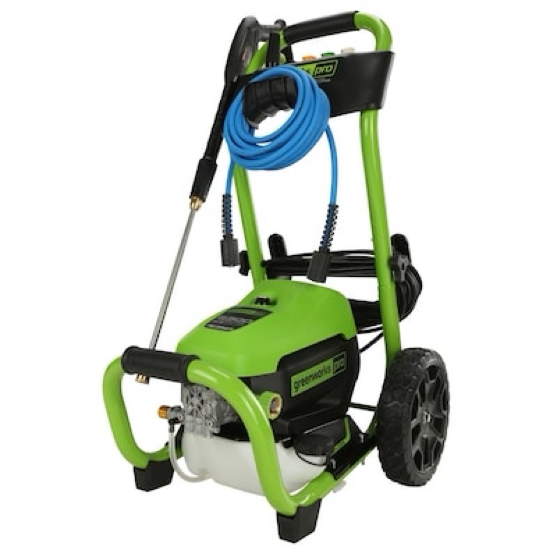 Greenworks Pro 2300-PSI 2.3-GPM Cold Water Electric Pressure washer with 5 Spray Tips