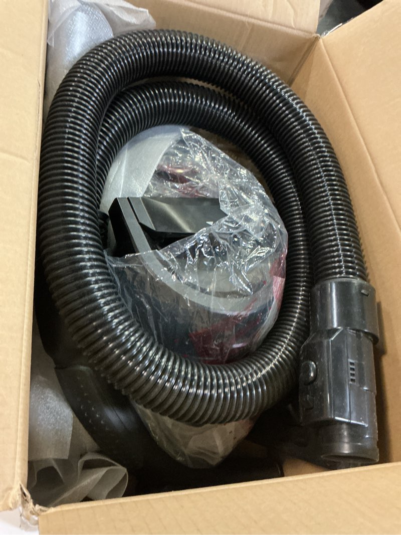 Condition photo showing As Is for Eureka Bagless Canister Vacuum Cleaner, 1100W High Power Vacuum Cleaner for Carpets and Hard Floors HEPA Filter Extension Tube 2-in-1 Crevice Tool Floor Nozzle, NEN121WH White