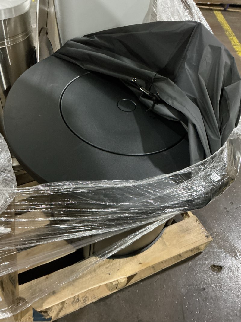 Condition photo showing As Is for style selections 30-in w 50000 maximum btus steel round liquid propane fire pit table