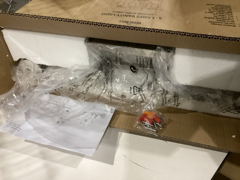 The Door Bull Modern Bathroom Vanity Light, Milky White Glass Shades, Wall Sconce for Bedroom & Livi