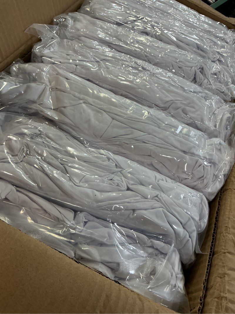 Condition photo showing Good Condition for VEVOR 100 Pcs White Chair Covers Polyester Spandex Chair Cover Stretch Slipcovers for Wedding Party Dining Banquet Flat-Front Chair Covers 100PCS White-a