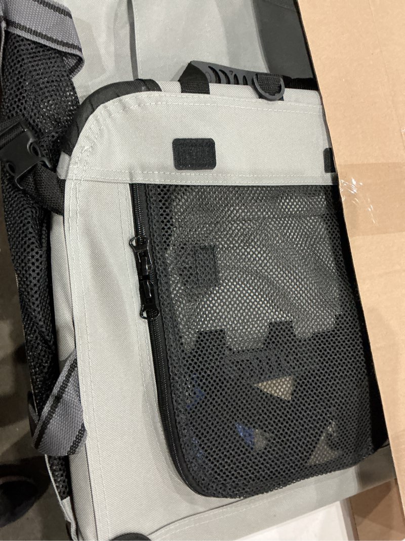 Condition photo showing Good Condition for petprsco large cat carrier for 2 cats small medium dogs, soft pet carrier 24x17x17 for traveling with warm blanket foldable bowl and washable pad 24.0"l x 17.0"w x 17.0"h grey