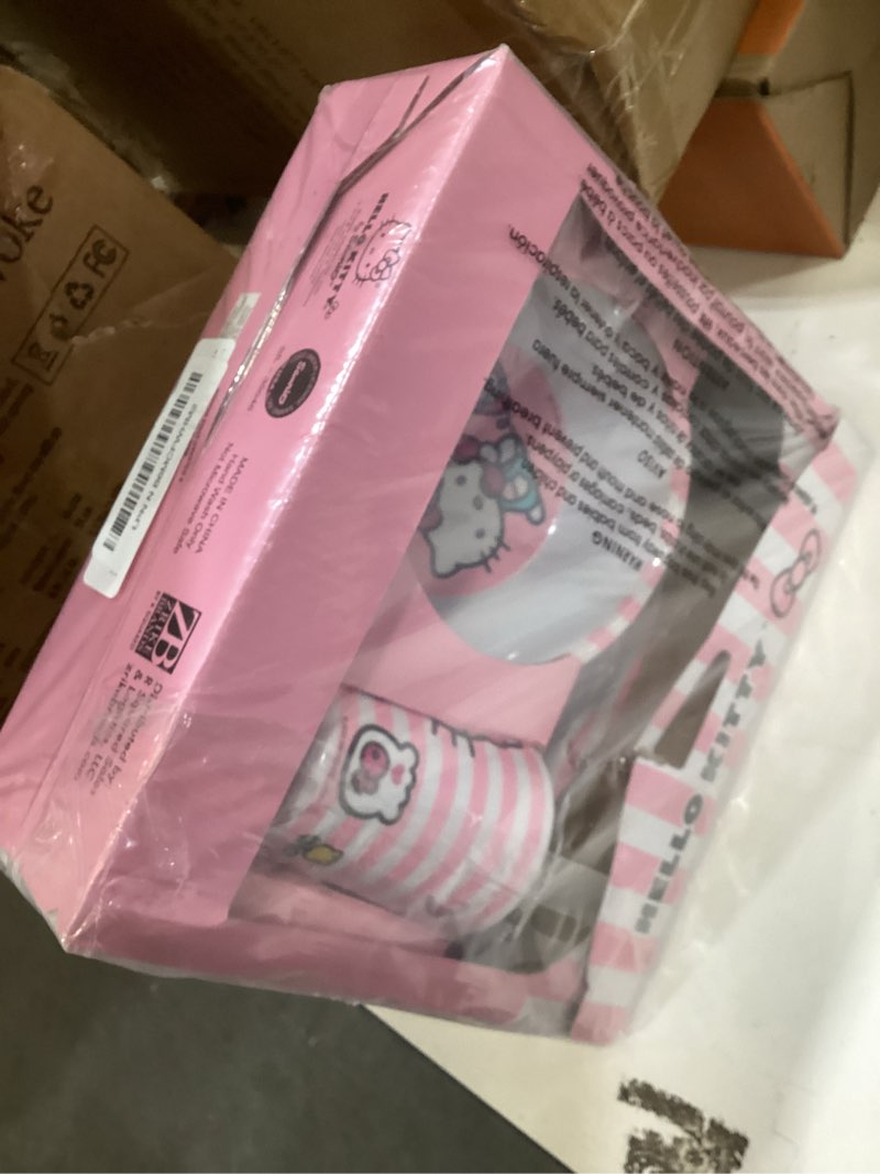 Condition photo showing Good Condition for hello kitty dinnerware set for girls - kitchen accessories bundle with dinner plate, bowl, cup, stickers, and more | hello kitty plate set for kids