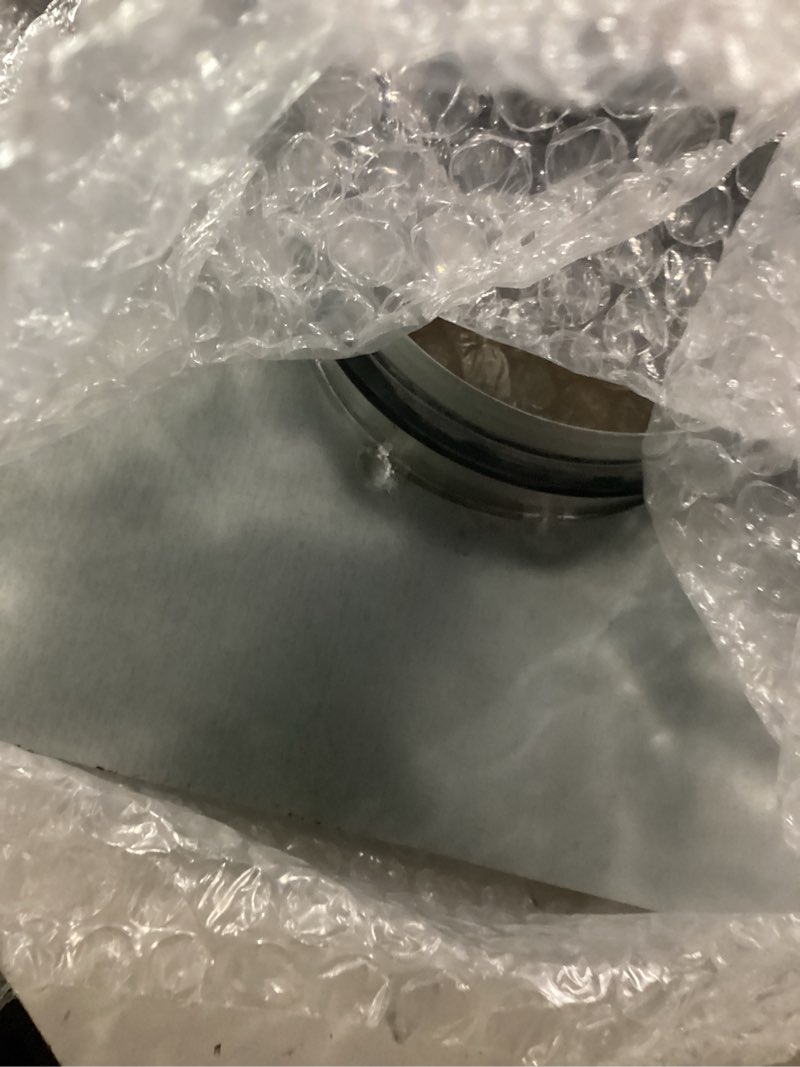 Condition photo showing Good Condition for Zonon 4 Inch Duct Connector Flange Galvanized Steel Dryer Vent Connector with Rubber Ring and Screws Straight or Flex Pipe Flange for Heating Cooling Ventilation System