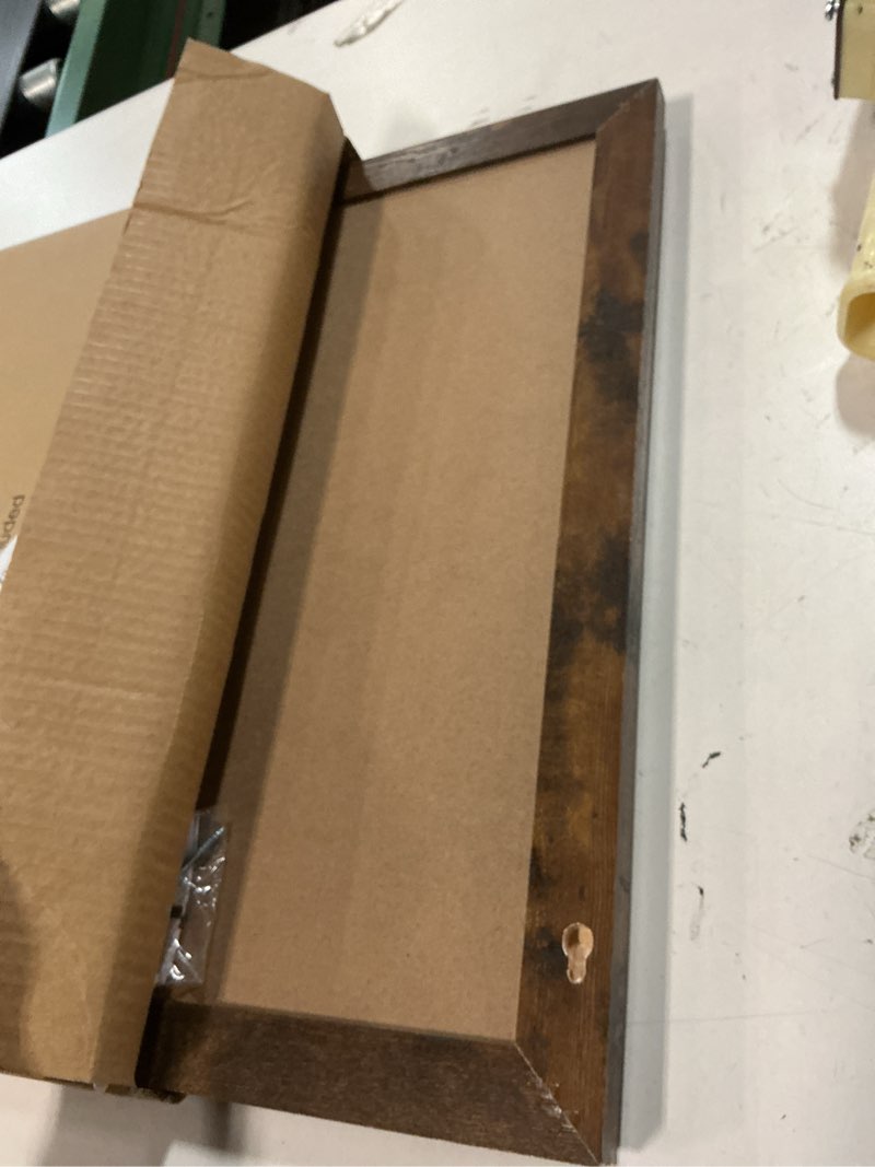 Condition photo showing Good Condition for Loddie Doddie Magnetic Dry Erase Board - 18 x 24 in, Rustic Frame - Easy-Clean Surface & Whiteboard for Wall - Magnet Board - Vertical & Horizontal Mounting Hanging Whiteboard 18x24 Rustic Frame