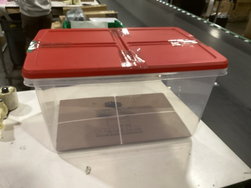 Condition photo showing item condition for Holiday Living 54 -Compartment Clear Plastic Ornament Storage Box