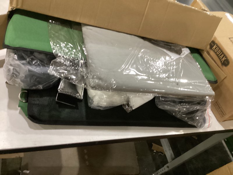 Condition photo showing New/Like New for large heated cat house for outside with dampless deck, highly elevated, exit-only door, waterproof insulated outdoor cat shelter for feral stray barn cat army green 27.5"x24.4"x24.8"