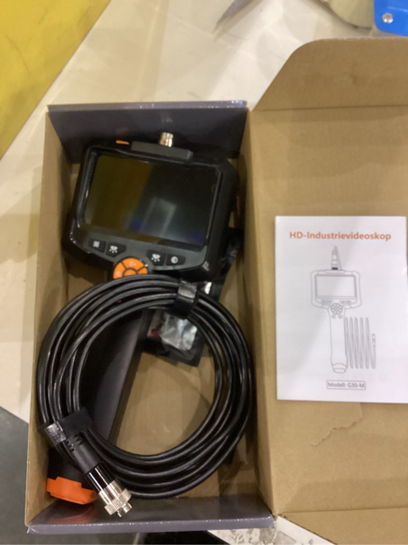 Two-Way Articulating Borescope with Light, Teslong Industrial Endoscope Inspection Camera with Articulated Probe, Flexible Mechanic Fiber Optic Snake Scope Cam for Wall Automotive Engine Inspect-5FT