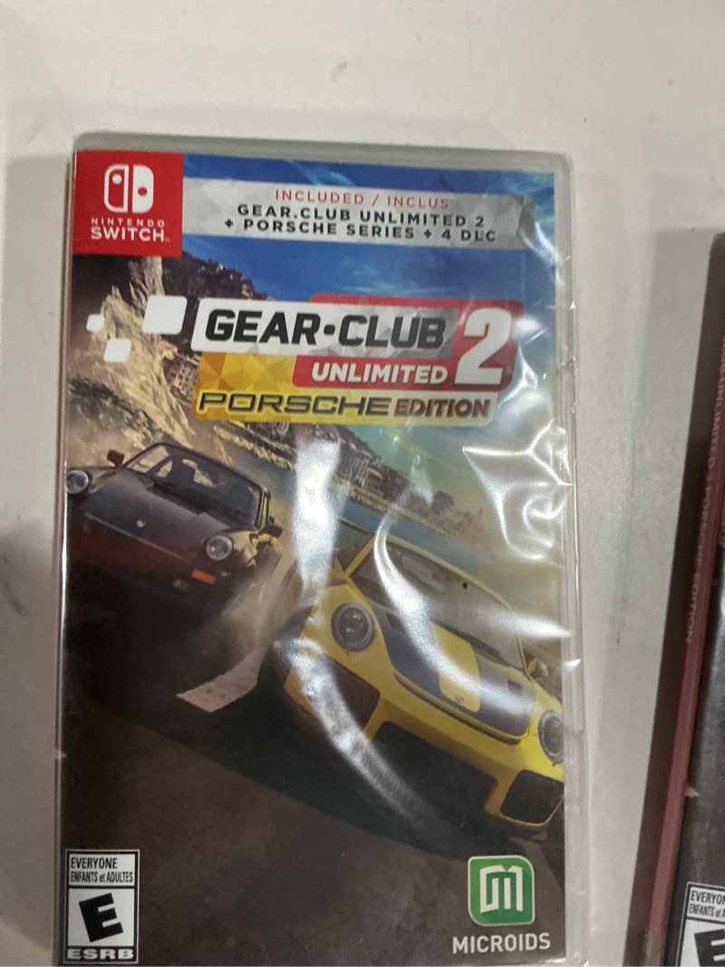 Condition photo showing New/Like New for Gear Club Unlimited 2: Porsche Edition Nintendo Switch
