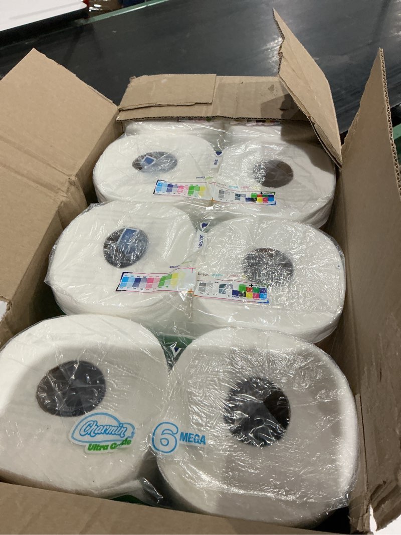 Condition photo showing Good Condition for charmin ultra gentle toilet paper, 6 mega rolls, 231 sheets per roll | cvs