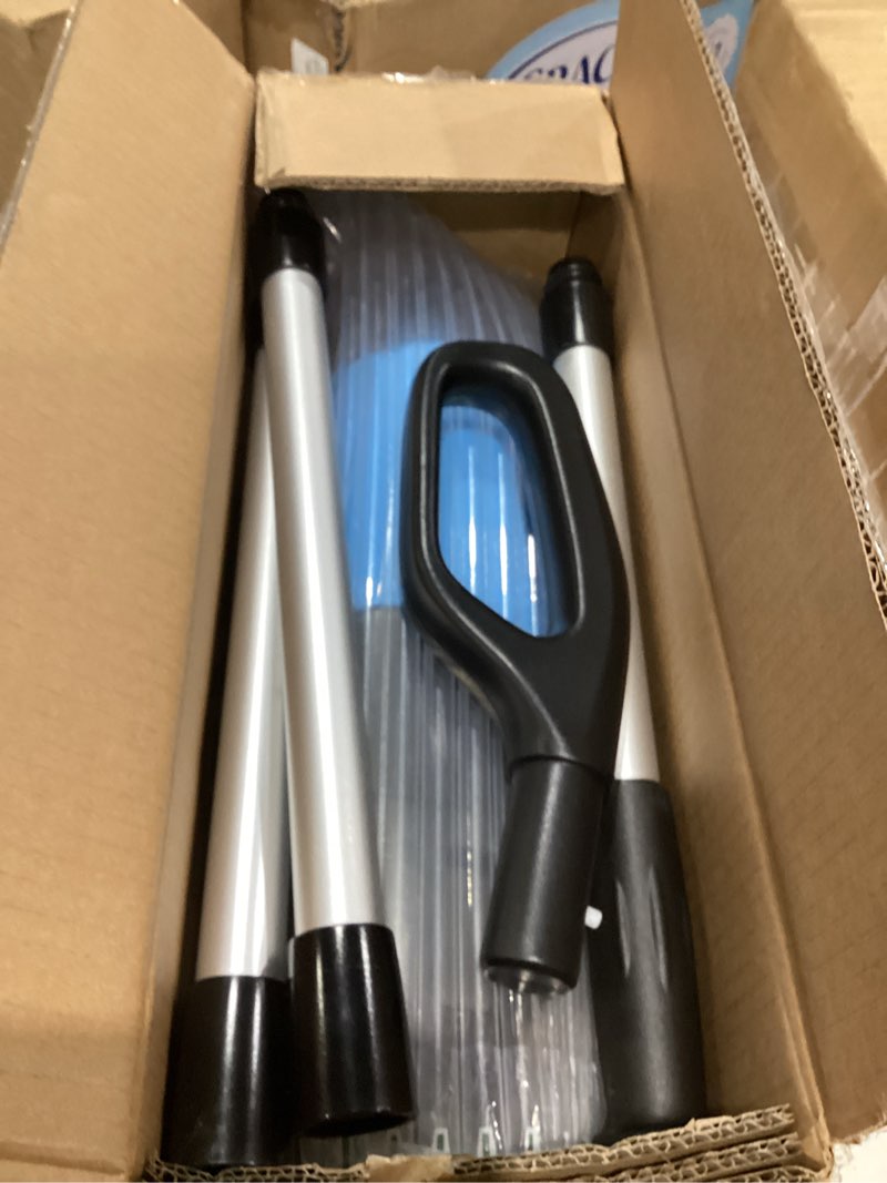 Condition photo showing Good Condition for pool vacuum for above ground pool, cordless handheld rechargeable pool cleaner, 18 gpm powerful suction, 60 mins runtime, 120?m fine filter, leaf vacuum ideal for inground pool, spa & hot tubs blue