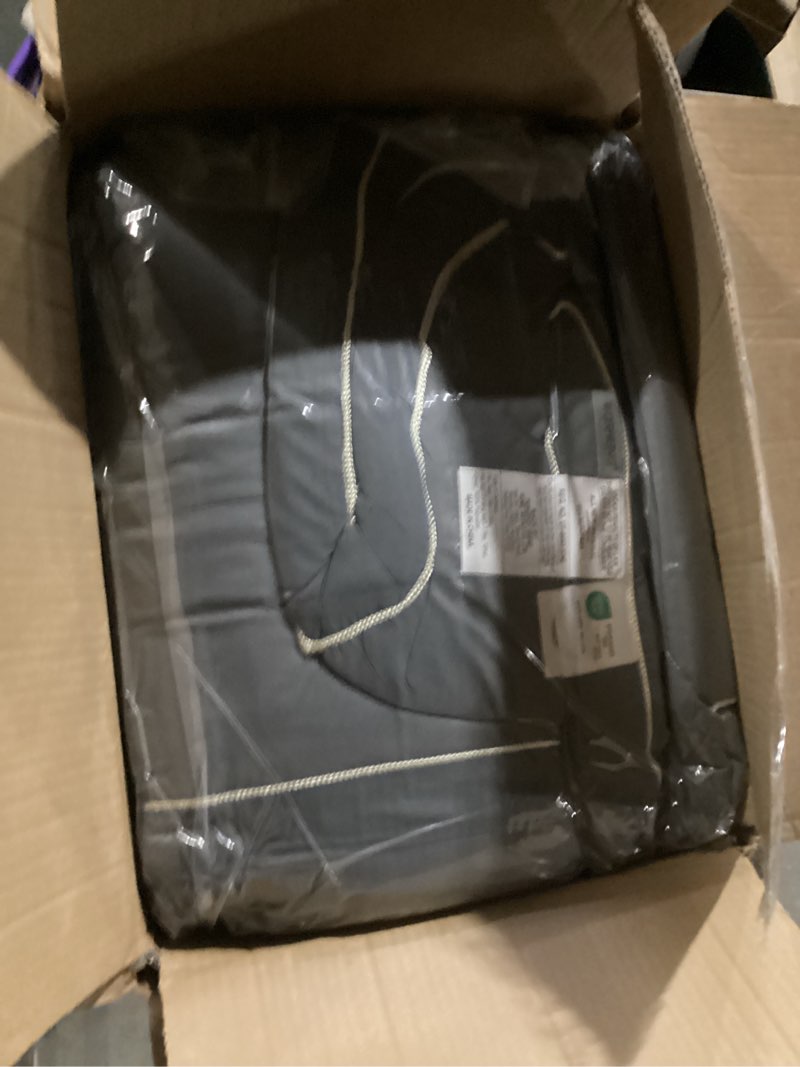 Condition photo showing New/Like New for mattress topper king size pillow top - extra thick padded mattress pad & protector, breathable fitted deep pocket 8-21, ultra soft & supportive 1100gms gray king