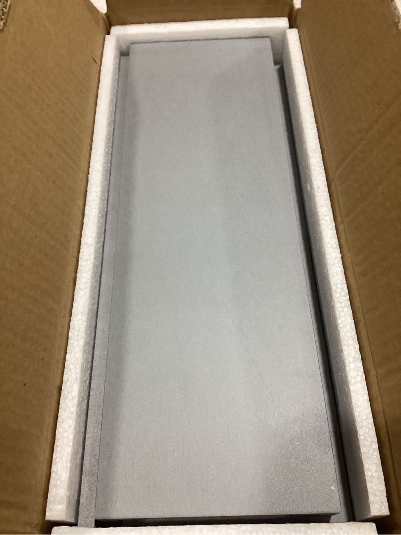 Condition photo showing Good Condition for richer house 3-set floating shelves with lip, grey small wall shelf, 16in | display picture ledge shelf, anti-drop lip shelf for room wall decor, bedroom bathroom storage nursery books, easy setup,wood grey 3 16in