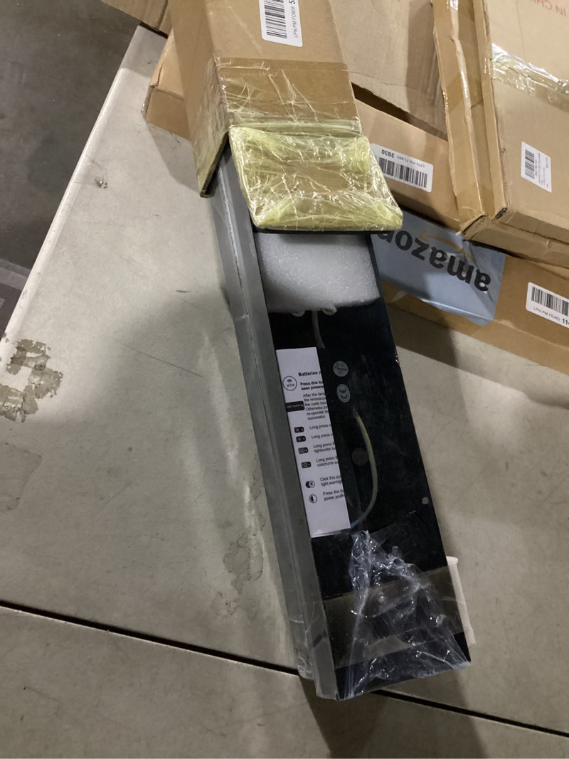 Condition photo showing Good Condition for 2pcs 24in long outdoor modern led wall lights, 4.33in wider coverage ip65 waterproof black outdoor sconce lights, 3000k-6000k dimmable exterior wall light fixtures for house garage front door dimmable 2pc-24*4.33in-dimmable