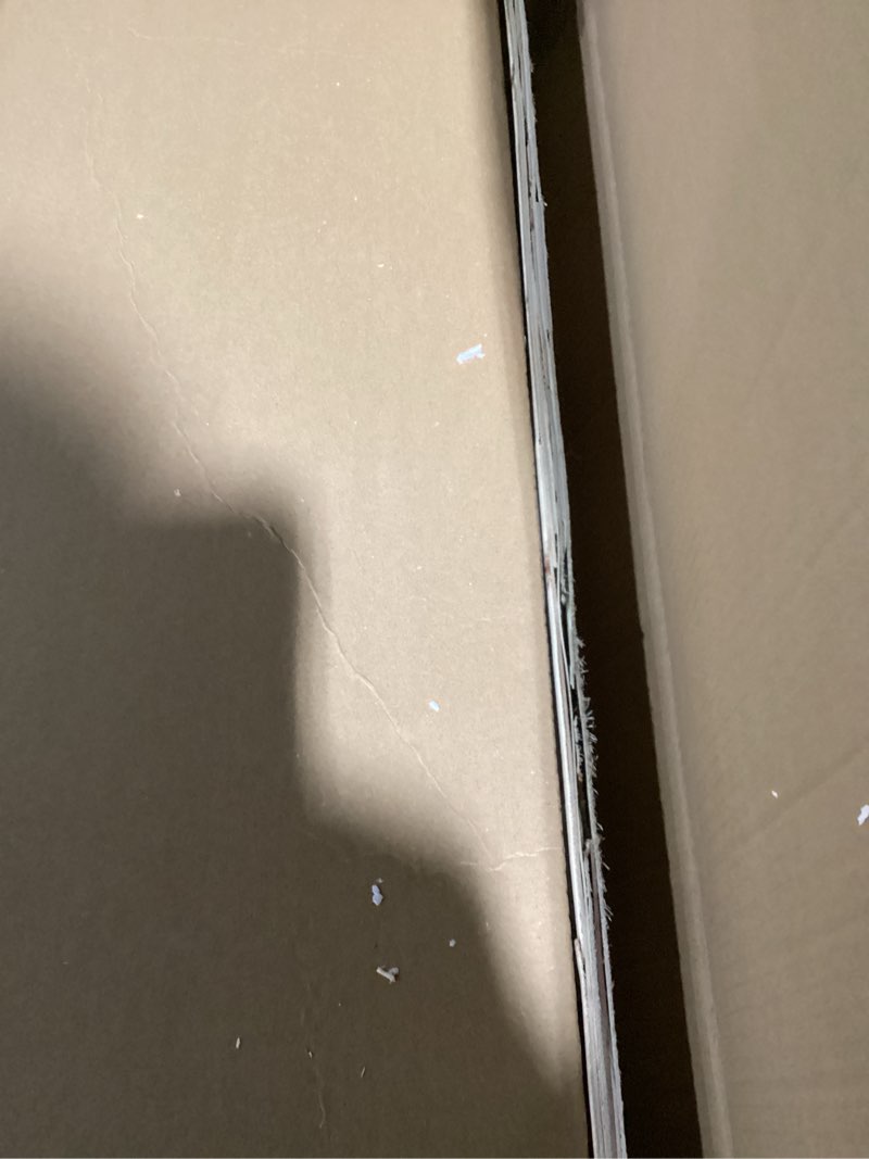 Condition photo showing New/Like New for niccy irregular led bathroom mirror, 20"x28" asymmetrical backlit vanity wall mirrors, frameless lighted mirrors for bedroom, living room, modern smart-mirror with anti-fog, dimmable, memory function led irrgular mirror 20"l x 28"w