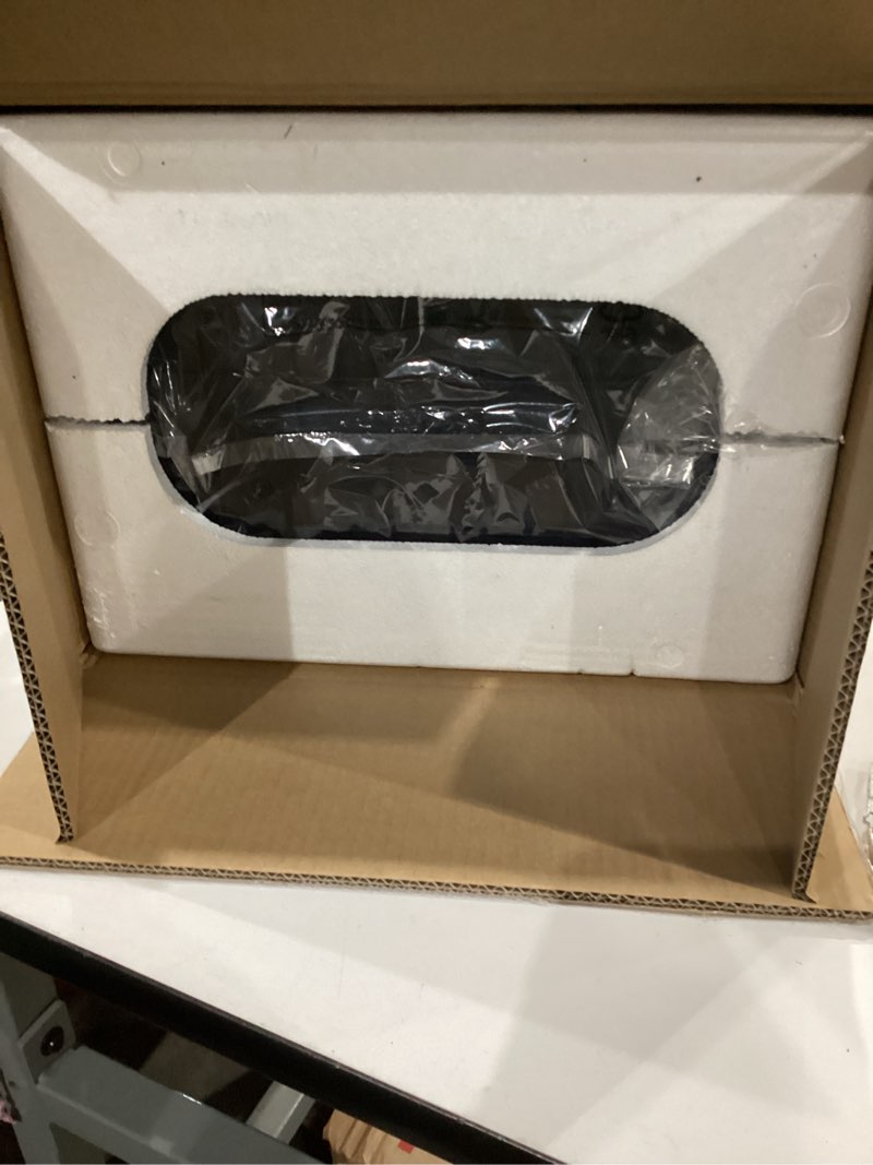 Condition photo showing New/Like New for iTouchless SensorCan 50 Liter / 13 Gallon Kitchen Trash Can with Lid & Odor Filter – Motion Sensor Stainless Steel Garbage Bin for Home, Office, or Garage – Slim Oval Shape, Large Capacity Design Light Silver, Black