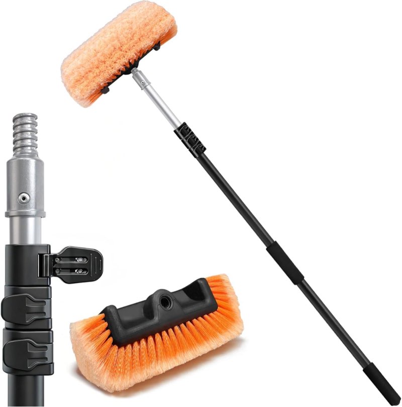 car wash brush with long handle, with aluminium ...