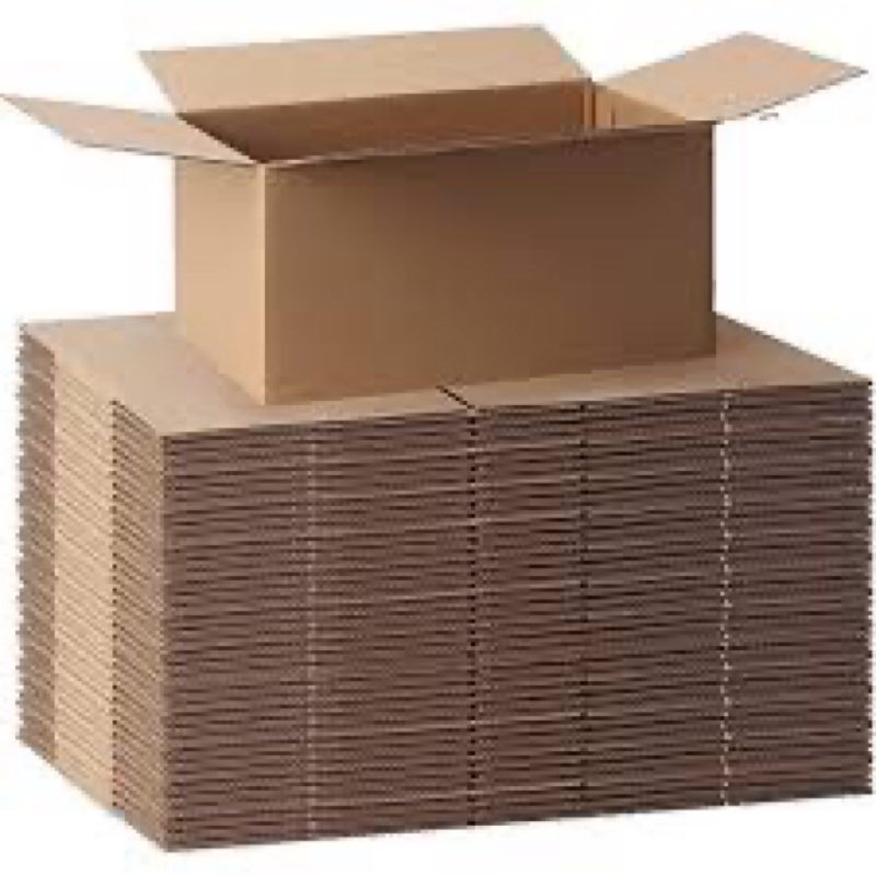 Medium Moving & Shipping Boxes 16 x 8 x 8 inches (5-Pack) - Extra Strength 200 lb vs Regular - Corru