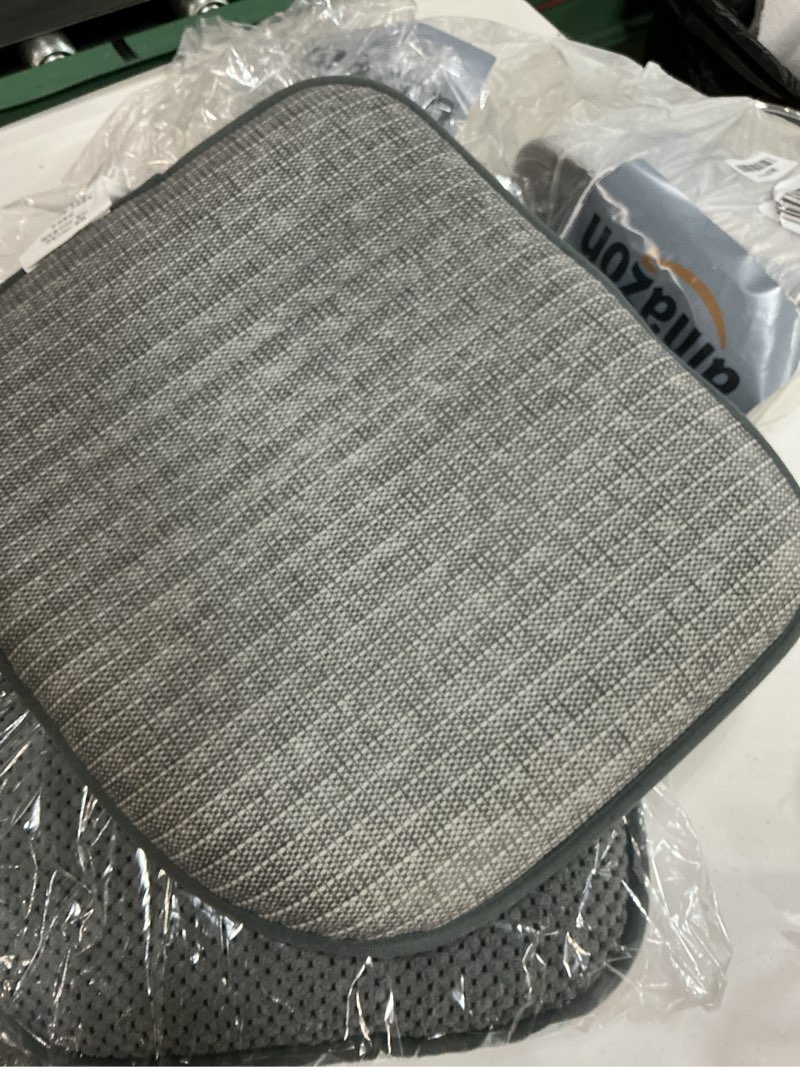 Condition photo showing Good Condition for swemstar chair cushions - 15"*17" kitchen dining chair pads foam seat cushion for chairs barstool cushions non slip seat pad 4 pcs dark grey
