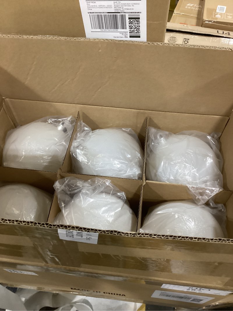 Condition photo showing New/Like New for Poen 12 Pcs 6 Inch Large Christmas Ball Ornaments Glitter Extra Large Christmas Ornaments Giant Xmas Balls Tree Decorations with Hanging Loop for Xmas Holiday Party Decor (White) White 12