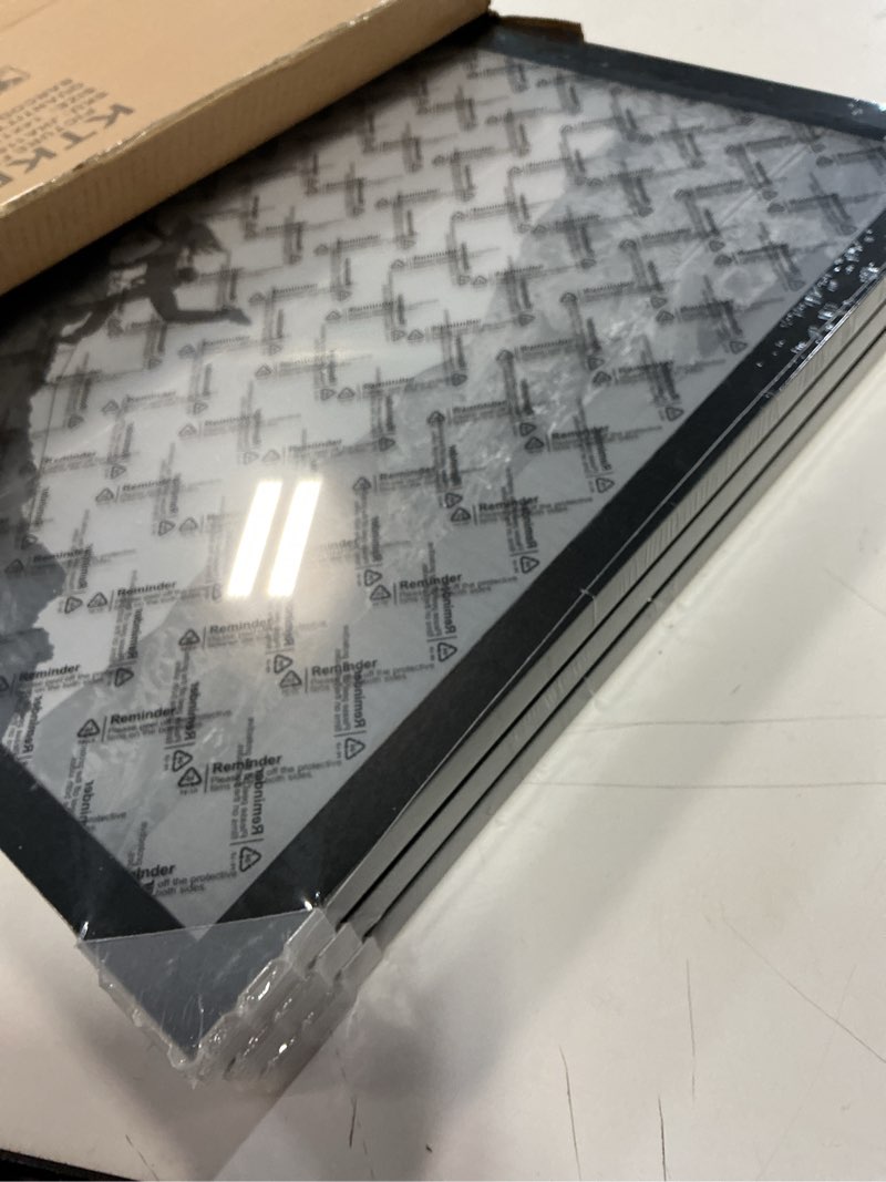 Condition photo showing New/Like New for KTKDE 14x17 Picture Frame set of 3, Studio Gallery 17x14 Poster Black Frame Wooden, Vertical & Horizontal Wall Hanging Picture Frame for Photos, Posters & Art Prints Black 14x17-3Pack