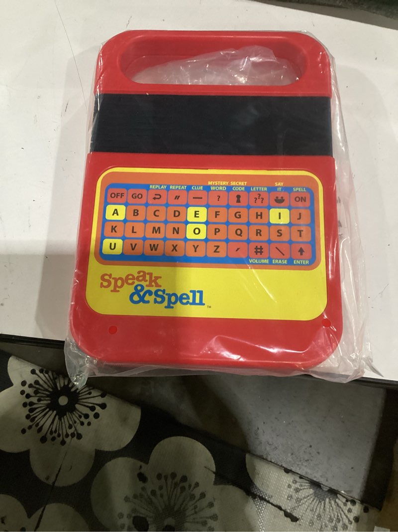 Condition photo showing Good Condition for not tested**** speak & spell electronic game - educational learning toy, spelling games, 80s retro handheld arcade, autism toys, activity for boys, girls, toddler, ages 7+