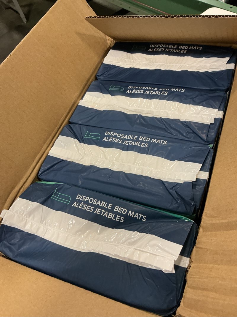 Condition photo showing New/Like New for Goodnites Disposable Bed Pads/Bed Mats for Bedwetting, 2.4 x 2.8 ft, 36 Ct (4 Packs of 9)