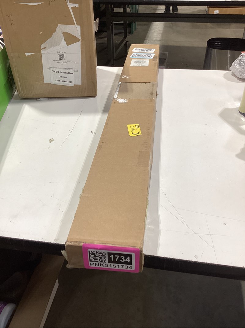 Condition photo showing New/Like New for lazblinds cordless cellular shades, no tools no drill blackout honeycomb shades pleated blinds for windows, 33.5'' w x 72'' h, silver white blackout-silver white 33 1/2'' w x 72'' h