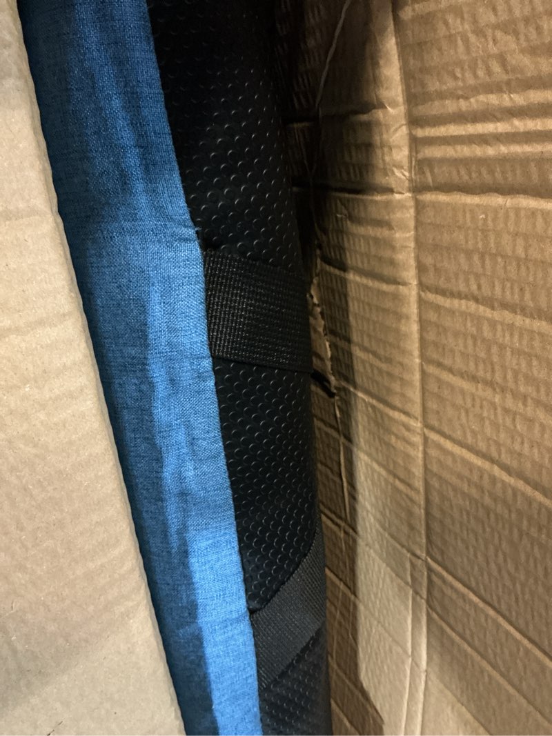 Condition photo showing Good Condition for yeyeeyyee wide stadium seats with back support, exclusive sofa style design extra thick bleacher chairs with back and cushion, 6 reclining positions - ultimate comfort for sports events (blue, 22.5") wide|22.5"|1 pack blue