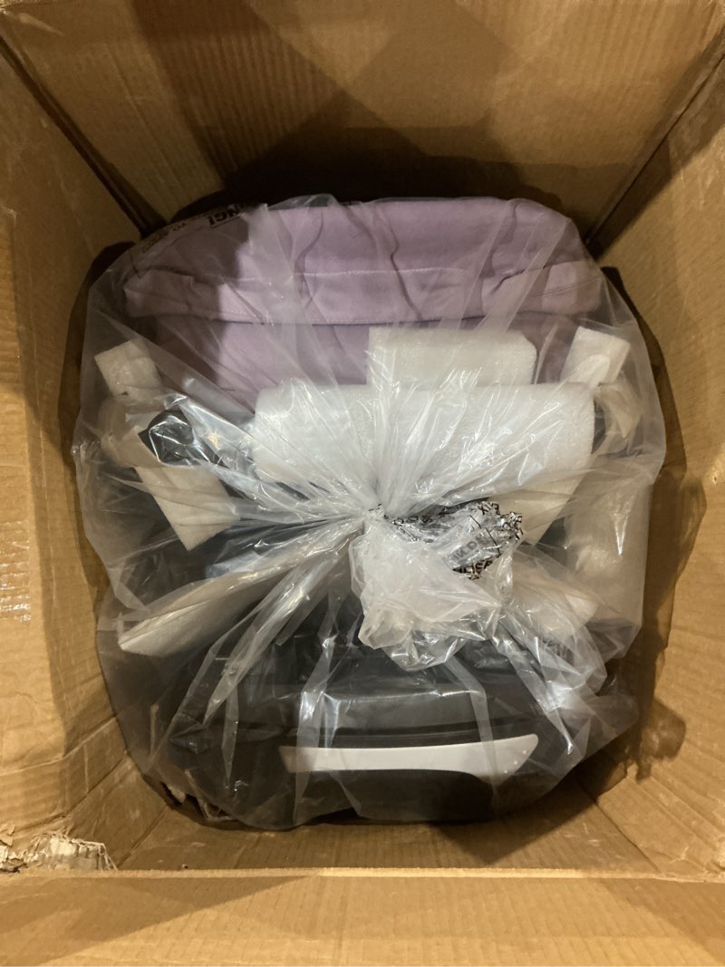 Condition photo showing Good Condition for evenflo revolve180 litemax nxt rotating preemie and infant car seat | w/ sensorysoothe, green & gentle fabric, sensorsafe, rear-facing mode 3-30 lbs, lighweight, easy install base (agate) sensorysoothe, sensorsafe, green & gentle agate purple