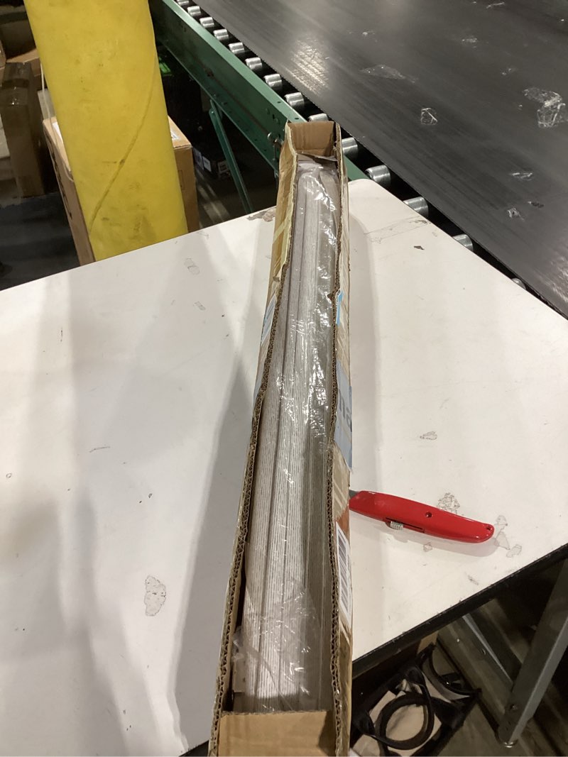 UNISHADES 100% Blackout Cordless Roman Shades for Indoor Windows & French Doors, 34 3/4" W × 60" H -