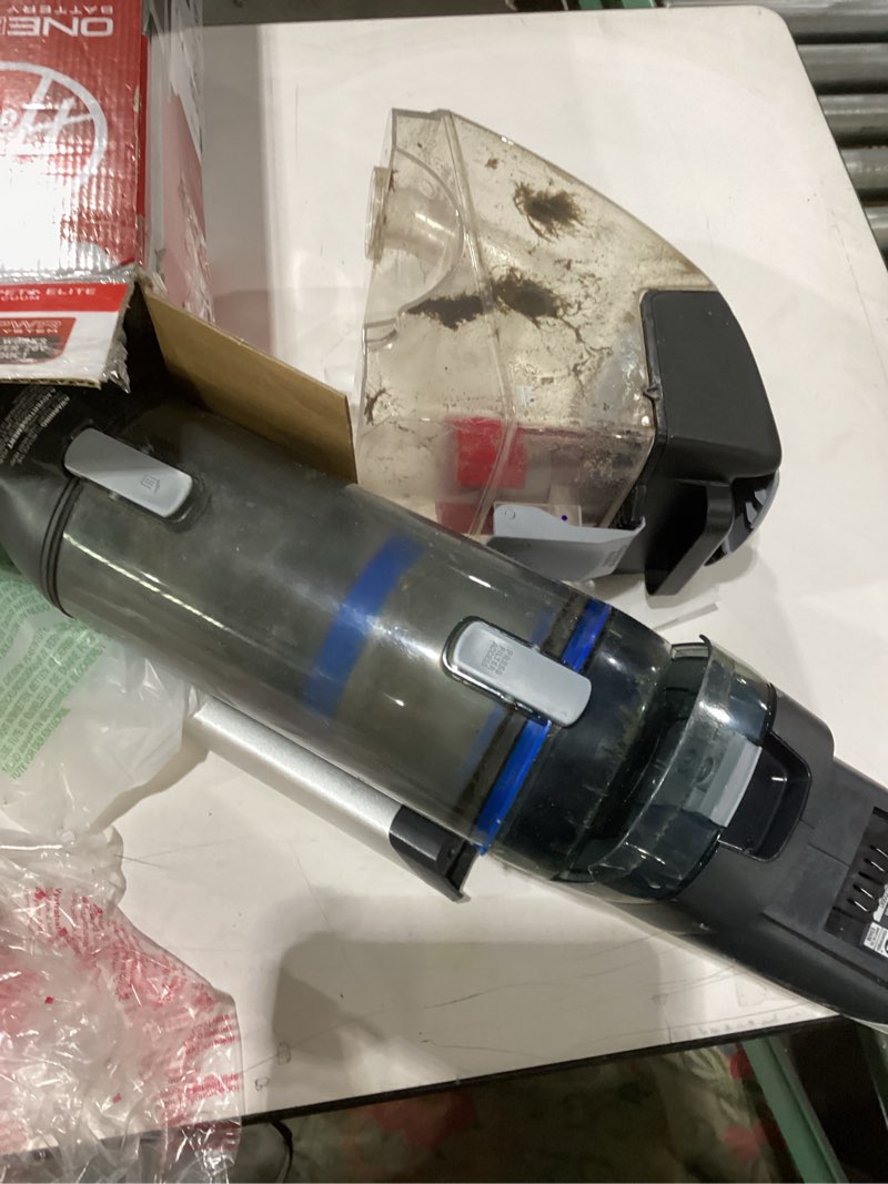 Condition photo showing As Is for Used missing battery Hoover ONEPWR Evolve Pet Elite Cordless Vacuum Cleaner, Lightweight Stick Vac, Small Upright Vacuum Cleaner, Ideal for Pet Hair, XL Dirt Cup Capacity, Cordless Vacuum Cleaners for Home Use