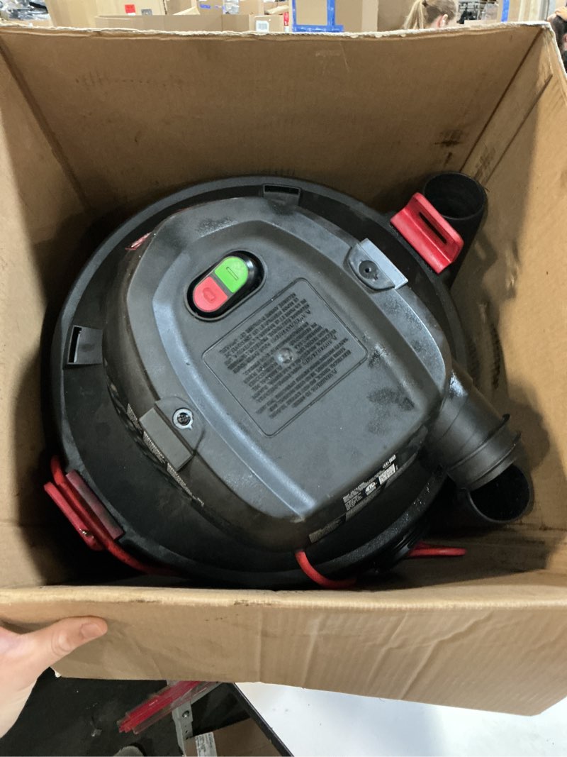 Condition photo showing As Is for  Shop-Vac 14-Gallon 6.0HP Corded Wet/Dry Shop Vacuum with Accessories Included