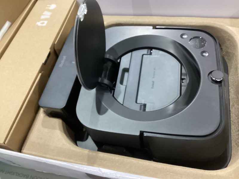 Condition photo showing As Is for iRobot Braava Jet m6 (6012) Ultimate Robot Mop- Wi-Fi Connected, Precision Jet Spray, Smart Mapping, Works with Alexa, Ideal for Multiple Rooms, Recharges and Resumes, Black
