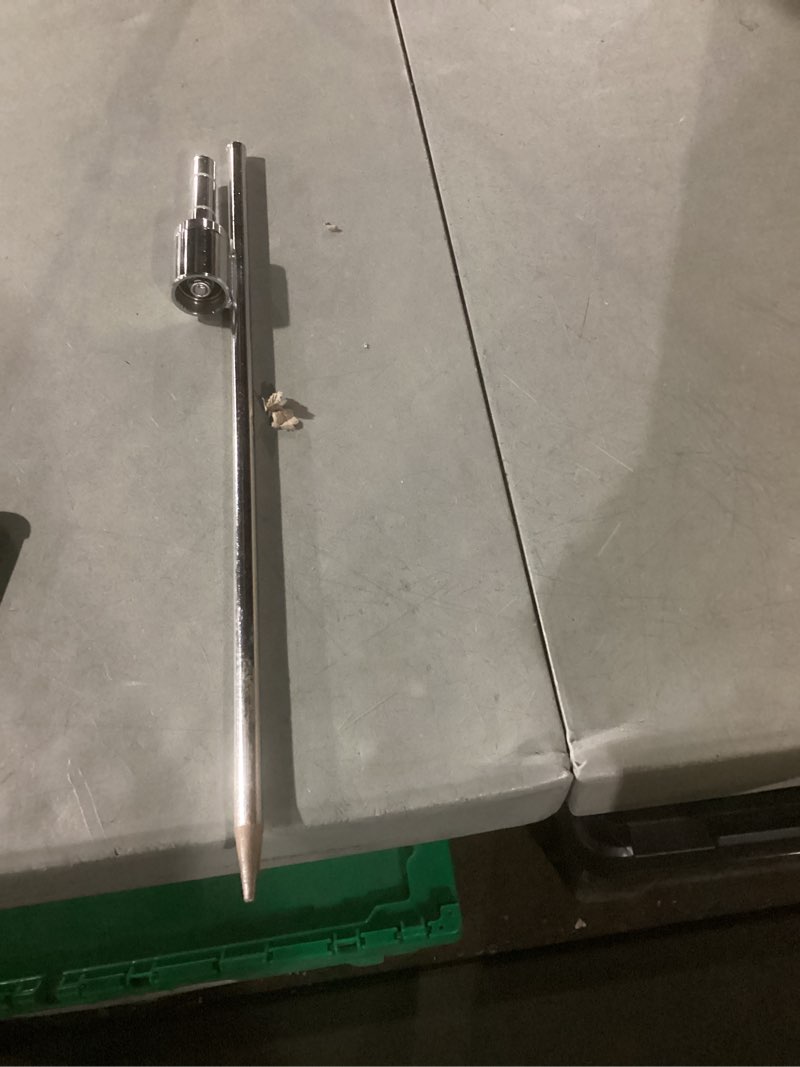 Condition photo showing As Is for meanlin measure silver double straight type tire pressure gauge?dual head air pressure gauge 10pcs?pressure range 10-150 psi(suitable for trucks, etc. 10pcs 10pcs (silver)
