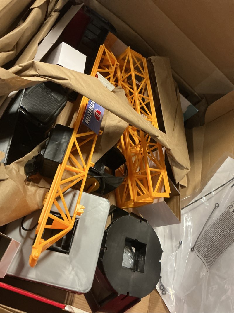 Condition photo showing Good Condition for dickie toys mighty construction crane with remote control, 48" inches and 350 degree rotation trolley, for ages 3 and up