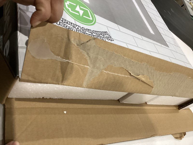 Condition photo showing Good Condition for dweller 22-in x 30-in beveled frameless rectangle dimmable led lighted bathroom vanity mirror