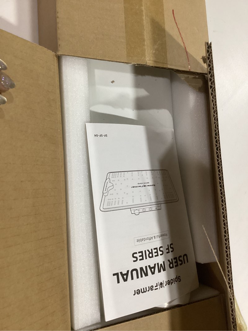 Condition photo showing Good Condition for Spider Farmer SF600 LED Grow Lights 2x4 ft Coverage Sunlike Full Spectrum Plant Growing Lamp for Indoor Plants Seeding Veg Flower Energy Saving & High Efficiency Grow Light 384 Diodes