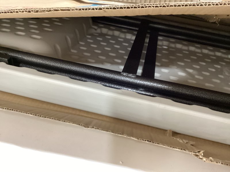 Condition photo showing Good Condition for folding fish cleaning table portable camping sink with faucet drainage hose & sprayer outdoor fillet station grid rack knife groove for picnic fishing, black black legs