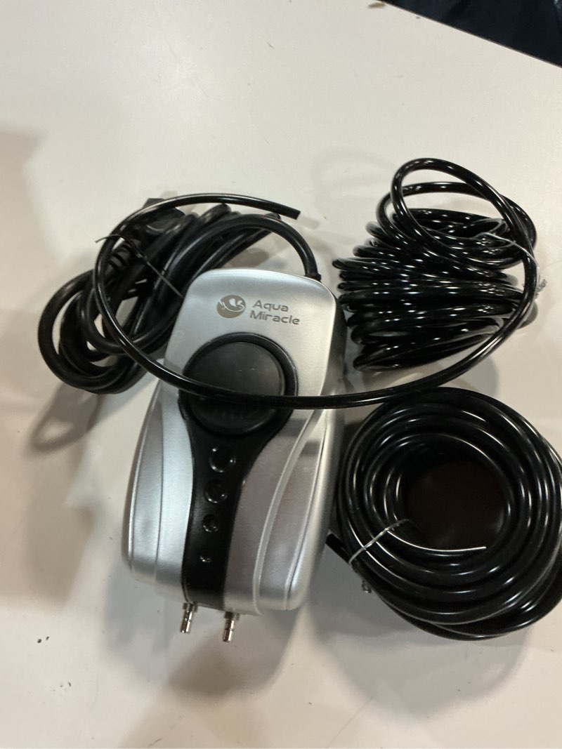 Condition photo showing Good Condition for aquamiracle koi pond aerator for pond up to 1000 & 2000 gallons, all-in-one pond air pump aeration kit with air stones airline tubing check valves ? 1,000 gallon pond