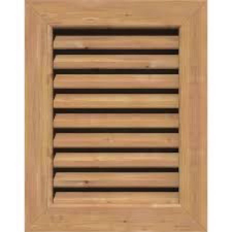 Ekena Millwork GVWVE14X2001SFUWR Vertical Gable Vent Gable Vent, 14\\\"W x 20\\\" (19\\\"W x 25\\\"H Frame Size)