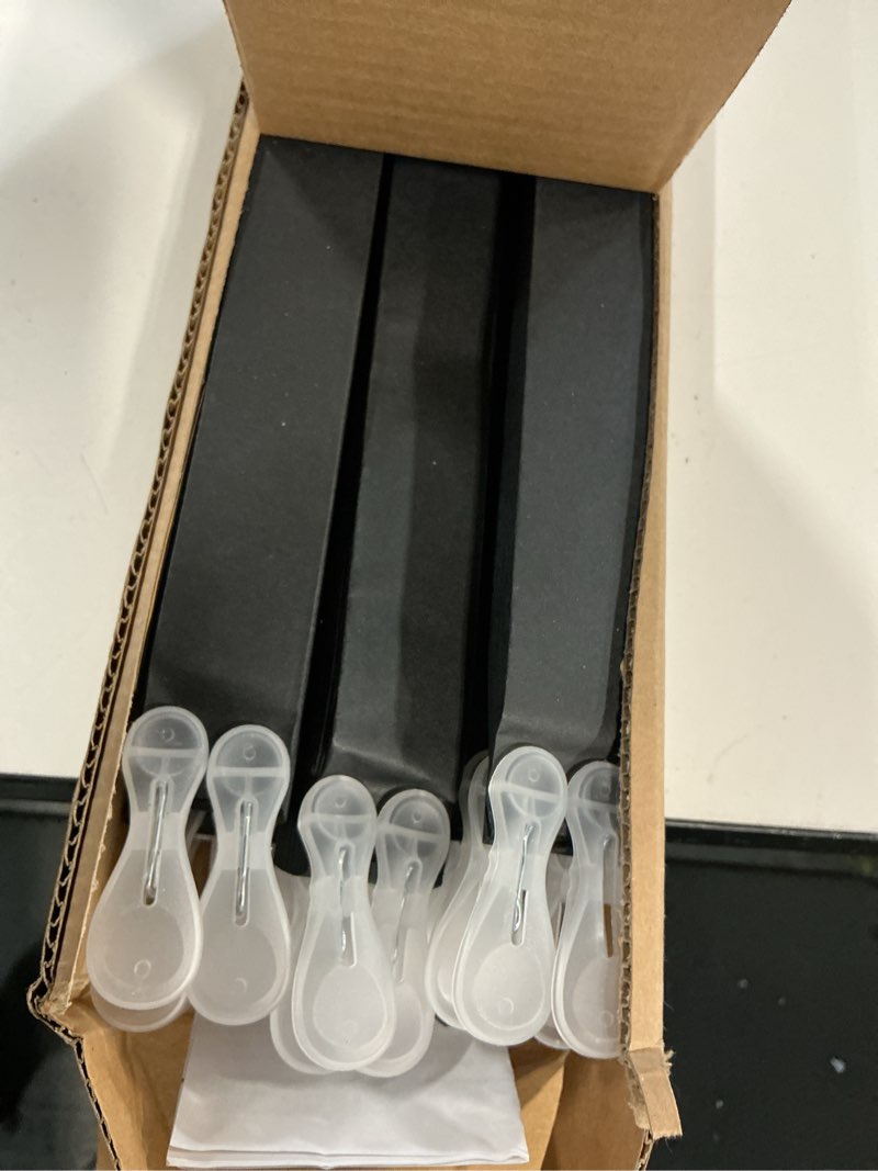 Condition photo showing Good Condition for Changshade 6-Pack Temporary Pleated Paper Blinds for Window, Cut to Size Adhesive Paper Shades, Blackout Room Darkening Stick on Pleated Blinds, No Drilling and Easy to Install, 48" W x 72" H, Black Black 48"W x 72"H