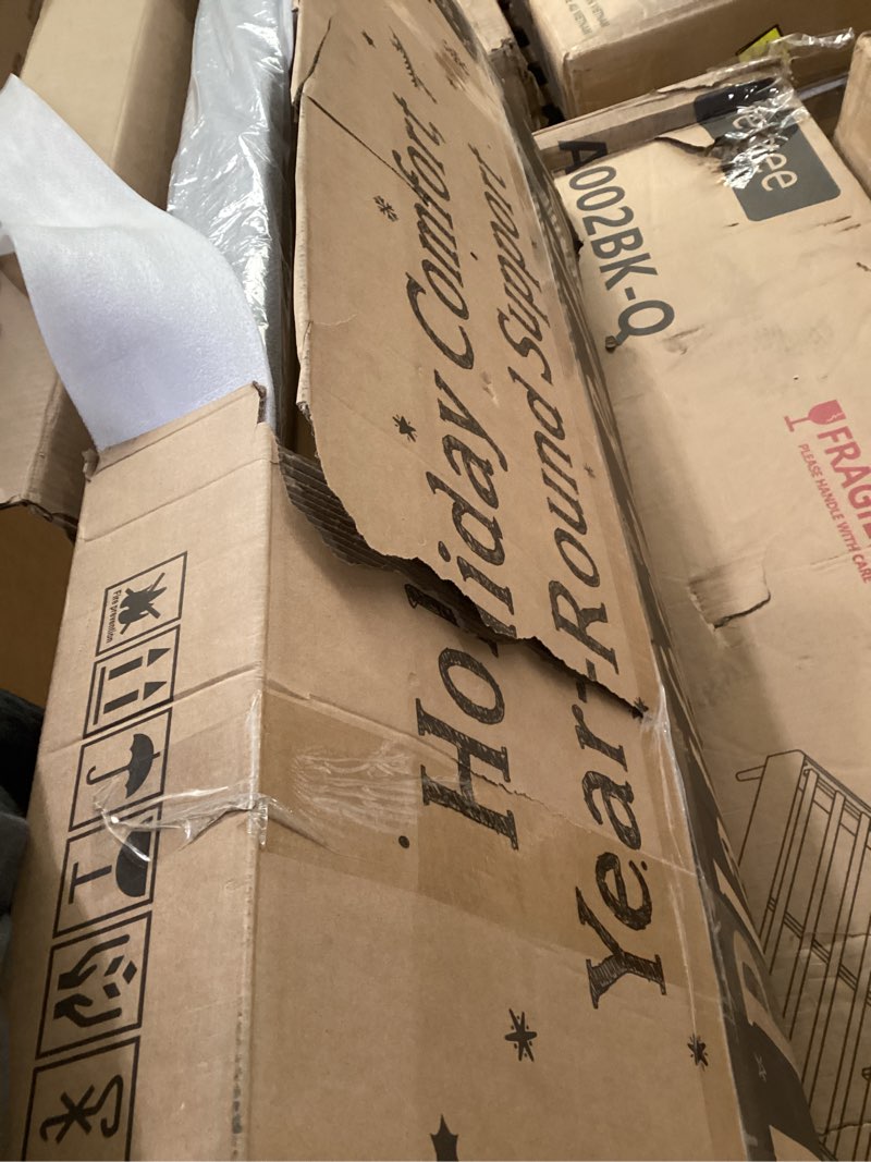 Condition photo showing As Is for Similar to stock photo *1201 full platform bed frame grey