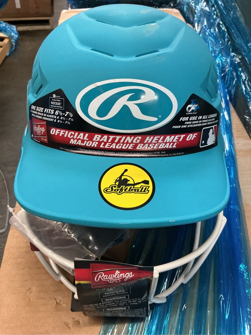 Condition photo showing Good Condition for rawlings sporting goods highlighter series softball helmet