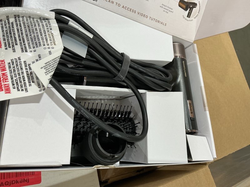 Condition photo showing Good Condition for shark speedstyle pro professional performance high-velocity hair dryer system with scalp shield and iq speed styling & drying suite, straight and wavy hair, lightweight, ionic, no heat damage, hd731 speedstyle pro-straight & wavy hair
